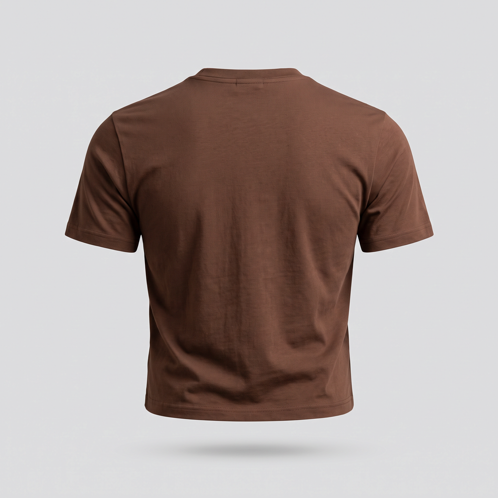 T-shirt slim, brun, vue de dos — John x Me