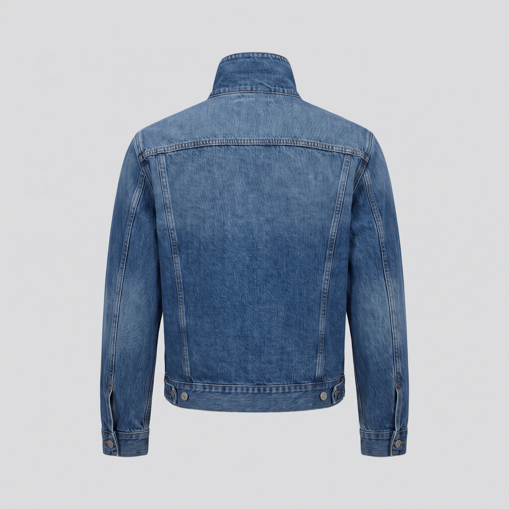 Veste en jean, indigo, vue de dos — John x Me